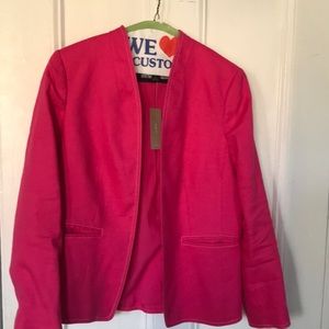 J Crew hot pink blazer, size 6. NWT